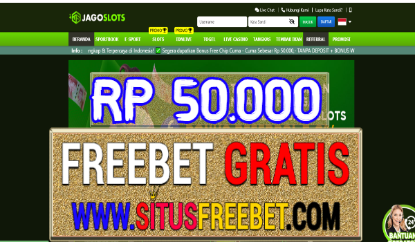 JAGOSlots Freebet Gratis Tanpa Deposit Rp 50.000