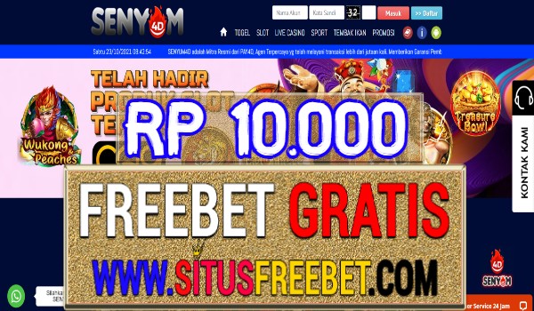 Senyum4D Freebet Gratis Tanpa Deposit Rp 10.000