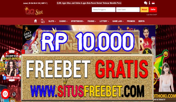 QQSLOT Freebet Gratis Tanpa Deposit Rp 10.000