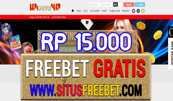 Wijaya4D Freebet Gratis Tanpa Deposit Rp 15.000