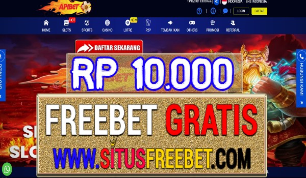 APIBet Freebet Gratis Tanpa Deposit Rp 10.000
