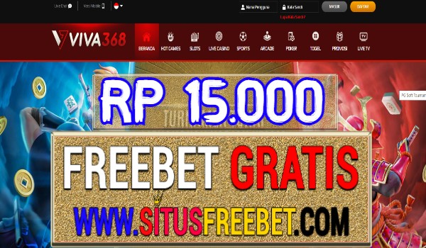 Viva368 Freebet Gratis Tanpa Deposit Rp 15.000