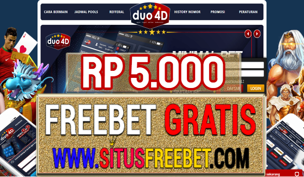 Duo4D Freebet Gratis Rp 5.000 Tanpa Deposit