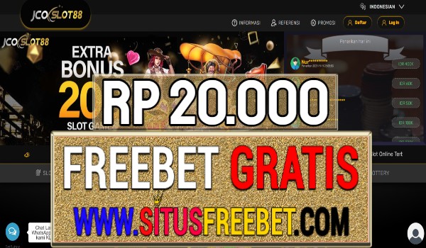 JCOSlot88 Freebet Gratis Rp 20.000 Tanpa Deposit
