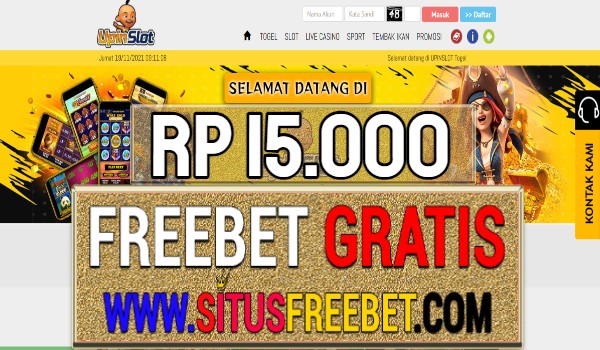 UpinSlot Freebet Gratis Rp 15.000 Tanpa Deposit