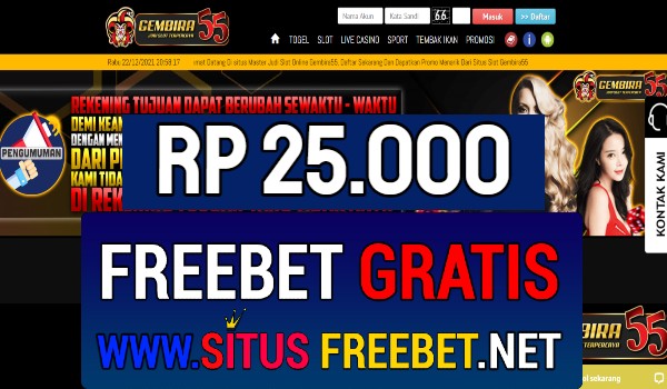 Gembira55 Freebet Gratis Rp 25.000 Tanpa Deposit