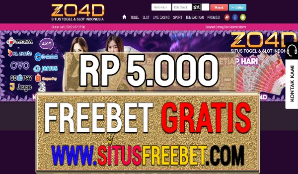 ZO4D Freebet Gratis Rp 5.000 Tanpa Deposit