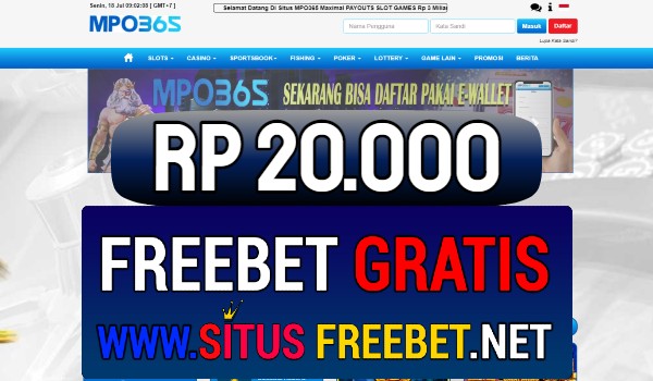 MPO365 Situs Freebet Gratis Rp 20.000 Tanpa Deposit