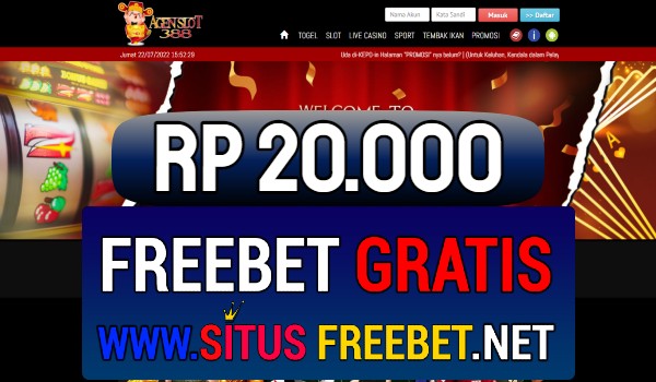 AGENSLOT38 Situs Freebet Gratis Rp 20.000 Tanpa Deposit