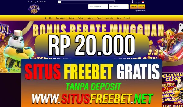 HOKI777 Freebet Gratis Rp 20.000 Tanpa Deposit
