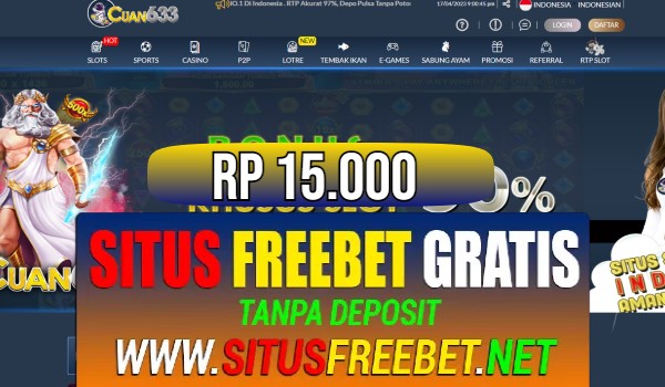 CUAN633 Freebet Gratis Rp 15.000 Tanpa Deposit